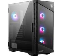 Boitier Moyen Tour E-ATX MSI MPG Velox 100R RGB avec panneaux vitrés (Noir)