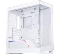 Phanteks NV5 (PH-NV523TG_DMW01) Showcase Châssis mi-Tour, Haute Performance de Flux d'air, éclairage D/A-RVB intégré, Design en Verre trempé sans Couture, 8 Positions de Ventilateur, Blanc