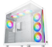 Xigmatek Boitier Moyen Tour E-ATX Aqua Ultra Air RGB avec panneaux vitrés (Blanc)