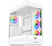 Xigmatek Boitier Moyen Tour E-ATX Meta RGB avec panneaux vitrés (Blanc)