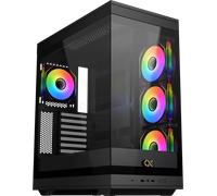 Xigmatek Modèle du produit : Boitier Moyen Tour E-ATX Meta RGB avec panneaux vitrés (Noir)