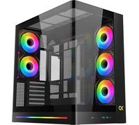 Boitier Moyen Tour E-ATX Xigmatek Pano II Air RGB avec panneaux vitrés (Noir)
