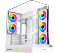 Boitier Moyen Tour E-ATX Xigmatek Pano II RGB avec panneaux vitrés (Blanc)