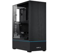 Boitier Moyen Tour - LIAN LI - SUP-01 - Noir - Design élégant - Panneaux en verre trempé