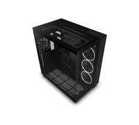 NZXT Boîtier moyen-tour H9 Elite CM-H91EB-01 Verre trempé Circulation d'air optimale Noir