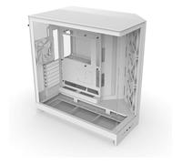 NZXT H9 Flow (2025) - Grand boîtier PC ATX Mid-Tower à Double Chambre pour Flux d'air - Inclut 3 Ventilateurs de 140 mm et 1 Ventilateur de 120 mm - Support de radiateur de 420 mm - Blanc