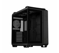 Boîtier Moyen Tour TUF Gaming GT502 Plus Noir avec panneau latéral et façade en verre trempé et 4 ventilateurs 120 mm