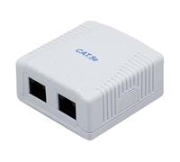 Boîtier mural 2 ports RJ45 CAT 5e UTP