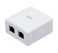 Boîtier mural 2 ports RJ45 CAT 6 STP