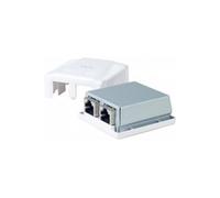 Boitier mural Cat6 contact CAD - 2 ports RJ45 blindés
