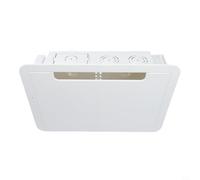 Boîtier mural encastré pour TV Fire TV et One Connect - Kit de garnitures en plastique blanc avec gestion des câbles pour home cinéma 22,9 cm