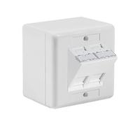 Boitier mural rj45 incliné 30° 2 ports cat6 ftp