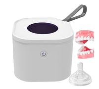 Boîtier Nettoyant pour Appareil Dentaire UV - Conteneur UVC pour Rétenteur,Étui de Voyage pour Rangement Hygiénique en Salle de Bain et Stérilisation Tétine