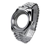 Boîtier NH35 39 mm, Lunette DJ, Verre Saphir, Miroir, Acier Inoxydable, Bracelet président, adapté aux pièces de Modification du Mouvement NH35/36 Seik(27J#)