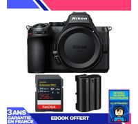 Boitier Nikon Z5 II + 1 SanDisk 256GB Extreme PRO UHS-II SDXC + Nikon EN-EL15c + Ebook 'Devenez Un Super Photographe
