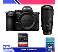 Boitier Nikon Z5 II + 100-400mm f/4.5-5.6 VR S + 1 SanDisk 512GB Extreme PRO UHS-II SDXC + Ebook 'Devenez Un Super Photographe