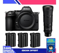 Boitier Nikon Z5 II + 180-600mm f/5.6-6.3 VR + 3 Nikon EN-EL15c + Ebook 'Devenez Un Super Photographe