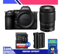 Boitier Nikon Z5 II + 24-200mm f/4-6.3 VR + 2 SanDisk 128GB Extreme PRO UHS-II SDXC + Nikon EN-EL15c + Ebook 'Devenez Un Super Photographe