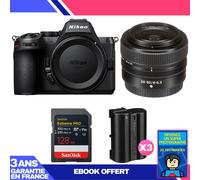 Boitier Nikon Z5 II + 24-50mm f/4-6.3 + 1 SanDisk 128GB Extreme PRO UHS-II SDXC + 3 Nikon EN-EL15c + Ebook 'Devenez Un Super Photographe