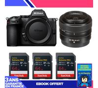 Boitier Nikon Z5 II + 24-50mm f/4-6.3 + 3 SanDisk 64GB Extreme PRO UHS-II SDXC + Ebook 'Devenez Un Super Photographe
