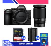 Boitier Nikon Z5 II + 28-400mm f/4-8 VR + 2 SanDisk 512GB Extreme PRO UHS-II SDXC + 2 Nikon EN-EL15c + Ebook 'Devenez Un Super Photographe