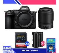 Boitier Nikon Z5 II + 35mm f/1.8 S + 2 SanDisk 64GB Extreme PRO UHS-II SDXC + 3 Nikon EN-EL15c + Ebook 'Devenez Un Super Photographe