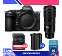 Boitier Nikon Z5 II + 70-200mm f/2.8 VR S + 3 SanDisk 128GB Extreme PRO UHS-II SDXC + 2 Nikon EN-EL15c + Ebook 'Devenez Un Super Photographe