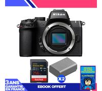 Boitier Nikon Z50 II + 1 SanDisk 256GB Extreme PRO UHS-II SDXC + 2 Nikon EN-EL25a + Ebook 'Devenez Un Super Photographe