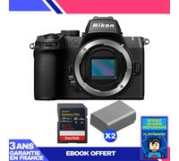Boitier Nikon Z50 II + 1 SanDisk 512GB Extreme PRO UHS-II SDXC + 2 Nikon EN-EL25a + Ebook 'Devenez Un Super Photographe