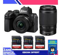 Boitier Nikon Z50 II + 16-50mm + 50-250mm + 3 SanDisk 512GB Extreme PRO UHS-II SDXC + Ebook 'Devenez Un Super Photographe