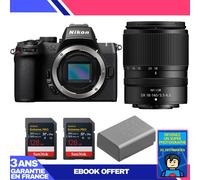 Boitier Nikon Z50 II + 18-140mm f/3.5-6.3 VR + 2 SanDisk 128GB Extreme PRO UHS-II SDXC + Nikon EN-EL25a + Ebook 'Devenez Un Super Photographe