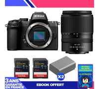Boitier Nikon Z50 II + 18-140mm f/3.5-6.3 VR + 2 SanDisk 64GB Extreme PRO UHS-II SDXC + 2 Nikon EN-EL25a + Ebook 'Devenez Un Super Photographe