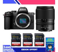 Boitier Nikon Z50 II + 18-140mm f/3.5-6.3 VR + 3 SanDisk 512GB Extreme PRO UHS-II SDXC + Ebook 'Devenez Un Super Photographe