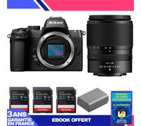 Boitier Nikon Z50 II + 18-140mm f/3.5-6.3 VR + 3 SanDisk 512GB Extreme PRO UHS-II SDXC + Nikon EN-EL25a + Ebook 'Devenez Un Super Photographe