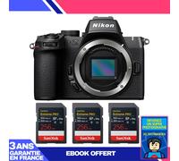 Boitier Nikon Z50 II + 3 SanDisk 256GB Extreme PRO UHS-II SDXC + Ebook 'Devenez Un Super Photographe