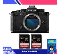 Boitier Nikon Zf + 2 SanDisk 32GB Extreme PRO UHS-II SDXC 300 MB/s + Ebook 'Devenez Un Super Photographe