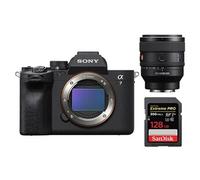 Sony Alpha A7 Mark IV Boîtier + FE 50 mm f1.4 GM + SanDisk 128 Go