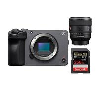 Sony FX30 Caméra de cinéma numérique + FE 50mm f1.4 GM + SanDisk 256 Go Extreme Pro SDXC UHS-II U3 V90 300 Mo/s