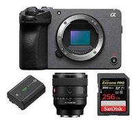 Sony FX30 Caméra de cinéma numérique + FE 50mm f1.4 GM + Sony NP-FZ100 + SanDisk 256 Go