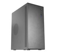 Mars Gaming Tacens NOVAX550BR, Micro-ATX PC-Gehäuse + Netzteil 550W 80Plus Bronze 230V, Vollmetall-Design, 1x 80mm Lüfter Hinten, Mini-Tower mit GroÃŸer Interner Kapazität, Schwarz