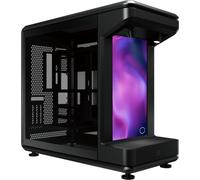 Boîtier open-frame Mid-Tower COOLER MASTER MasterFrame 360 Stage LCD - noir, verre trempé