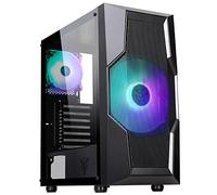 Boîtier OXYGEN - Tour centrale de jeu, ventilateur ARGB 20 cm et 12 cm, USB3, panneau latéral en verre trempé