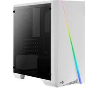 Aerocool CYLONMINI, Boîtier PC Micro ATX RGB 13 Mode, Fenêtre, Ventilateur 8cm, Blanc