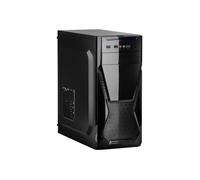 Boîtier PC Akyga AK13BK - Tour midi ATX - Noir - 7 baies internes - Refroidissement arrière 120mm