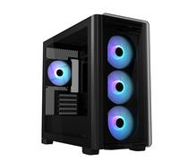 ASUS Boîtier A23 Plus TG ARGB microATX – Ventilateurs ARGB, Panneau maille, GPU 380 mm, 360 mm, Noir