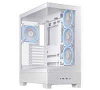 Boîtier PC ASUS A31 PLUS moyen tour blanc ARGB avec panneau latéral et avant verre trempé Noir G