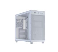 Boîtier PC ASUS PRIME AP303 TG Blanc - Micro ATX/Mini-ITX/ATX, 1x120mm arrière, USB 3.2 Gen 1/Gen 2x2, Vitre trempée, Radiateur 360mm max, HDD 3.5"/SSD 2.5"