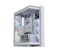 Boîtier PC ASUS ROG Cronox GR801 Curve TG ARGB BTF Midi Tower aluminium écran LCD 9,2 Blanc