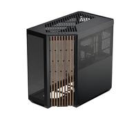 APNX V1-W-BK-v1 Midi Tower Noir, Bois