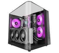 Boîtier PC ATX - MARS GAMING - MC INFINIOLITE - Verre trempé courbé - Double chambre - USB-C